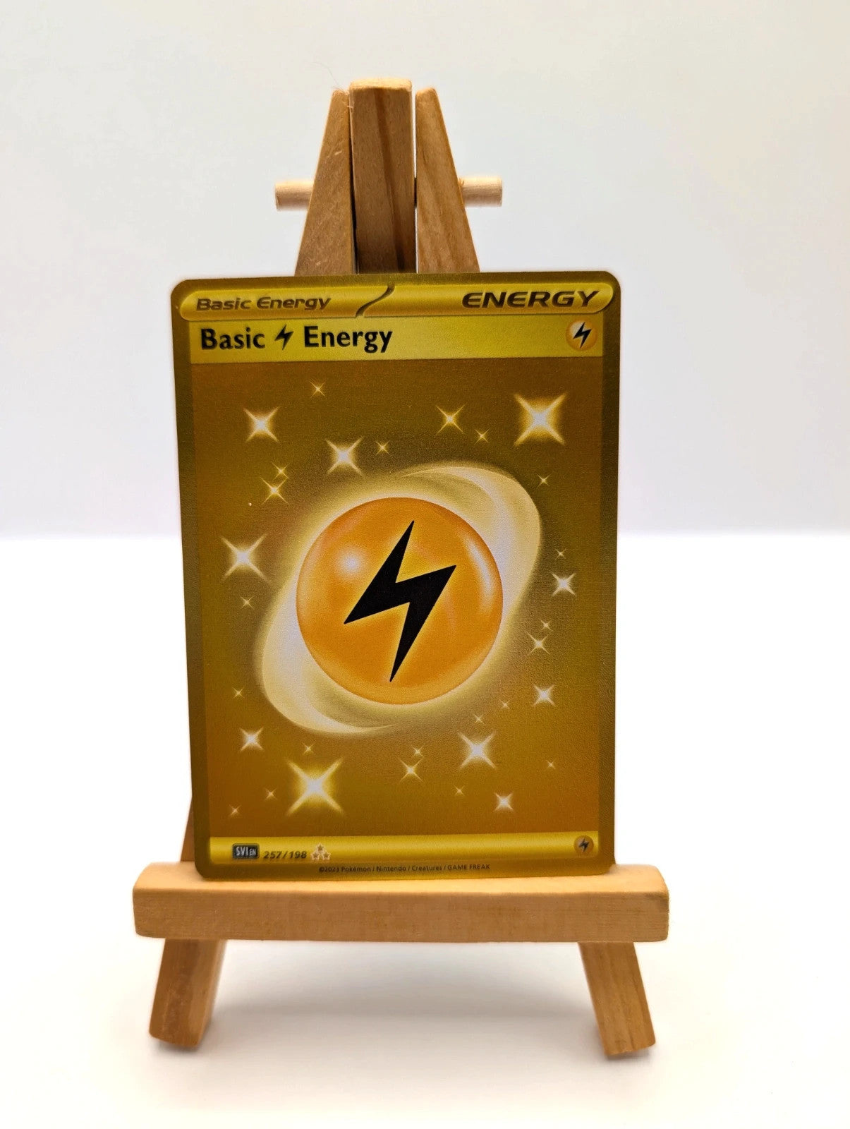 Basic Energy Lightning 257/198 Hyper Rare Scarlet & Violet Base Set Pokemon