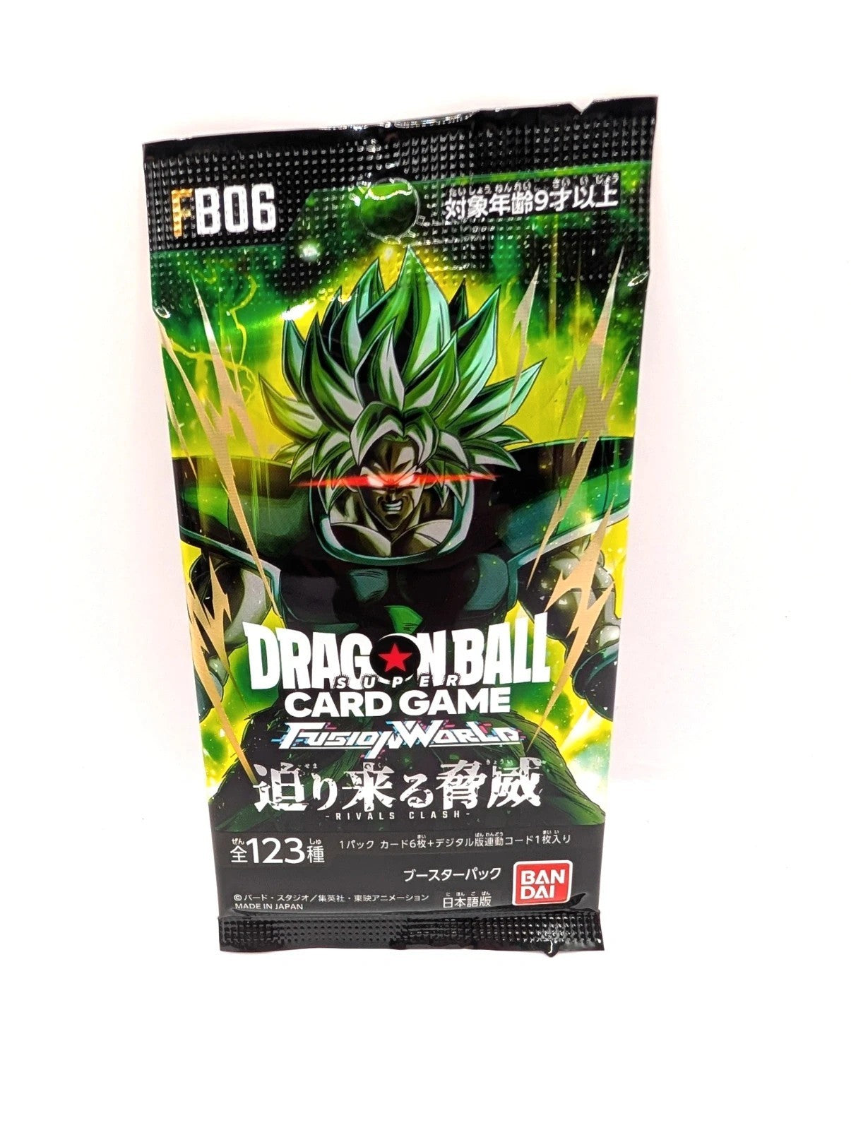 Dragon Ball Fusion World Card Game Rivals Clash FB06 Booster Pack Japanese
