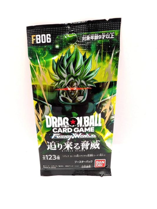 Dragon Ball Fusion World Card Game Rivals Clash FB06 Booster Pack Japanese