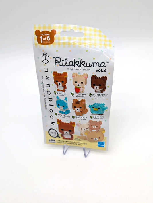 Bandai Rilakkuma Nano Block Toy Figurine New and sealed