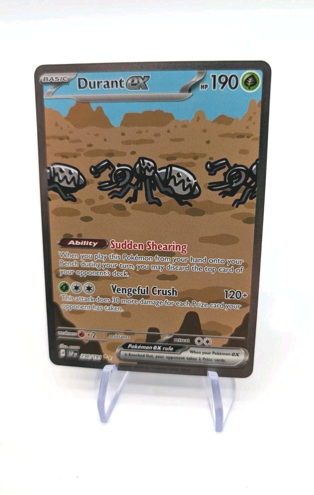 Pokémon TCG Durant EX 236/191 Surging Sparks Special Illustration Rare Card