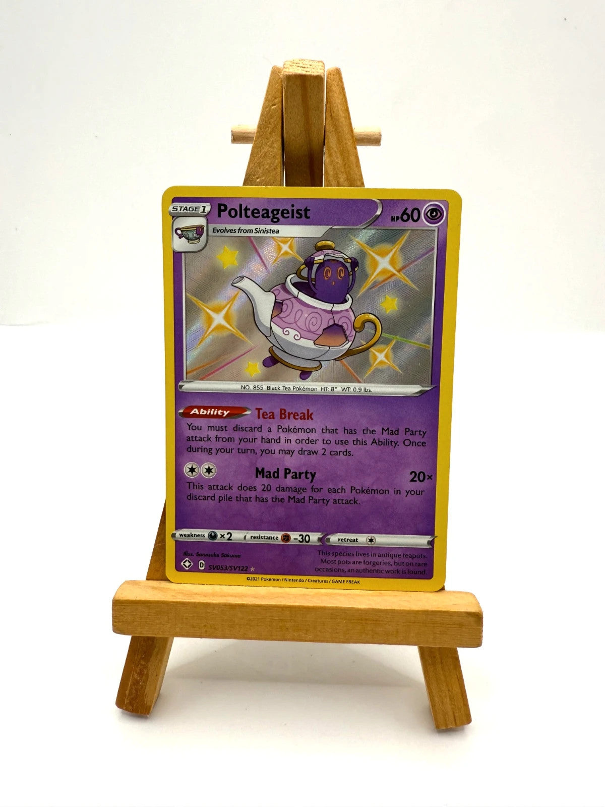 Polteageist - SV53/SV122 - Shiny Rare Shining Fates -NM