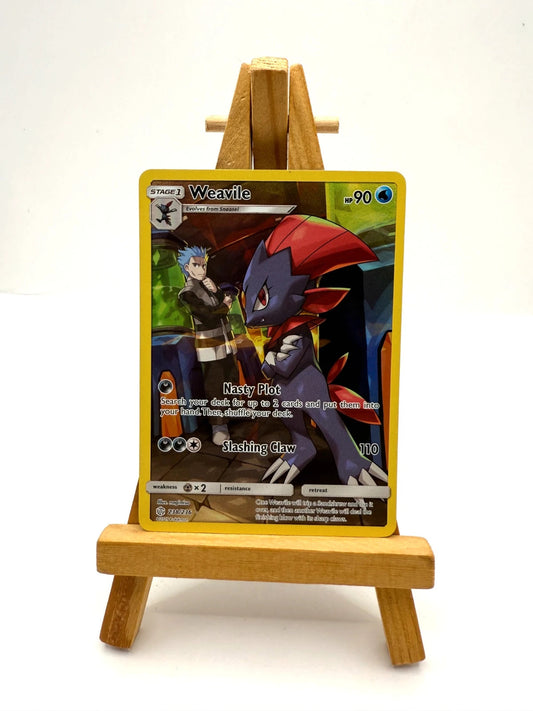Weavile Holo Pokemon Card 238/236 Secret Sm-Cosmic Eclipse Edition