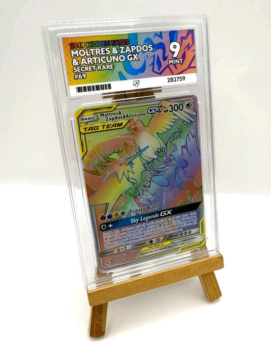 Rainbow Moltres Zapdos & Articuno GX - Pokemon Hidden Fates 69/68 - ACE 9