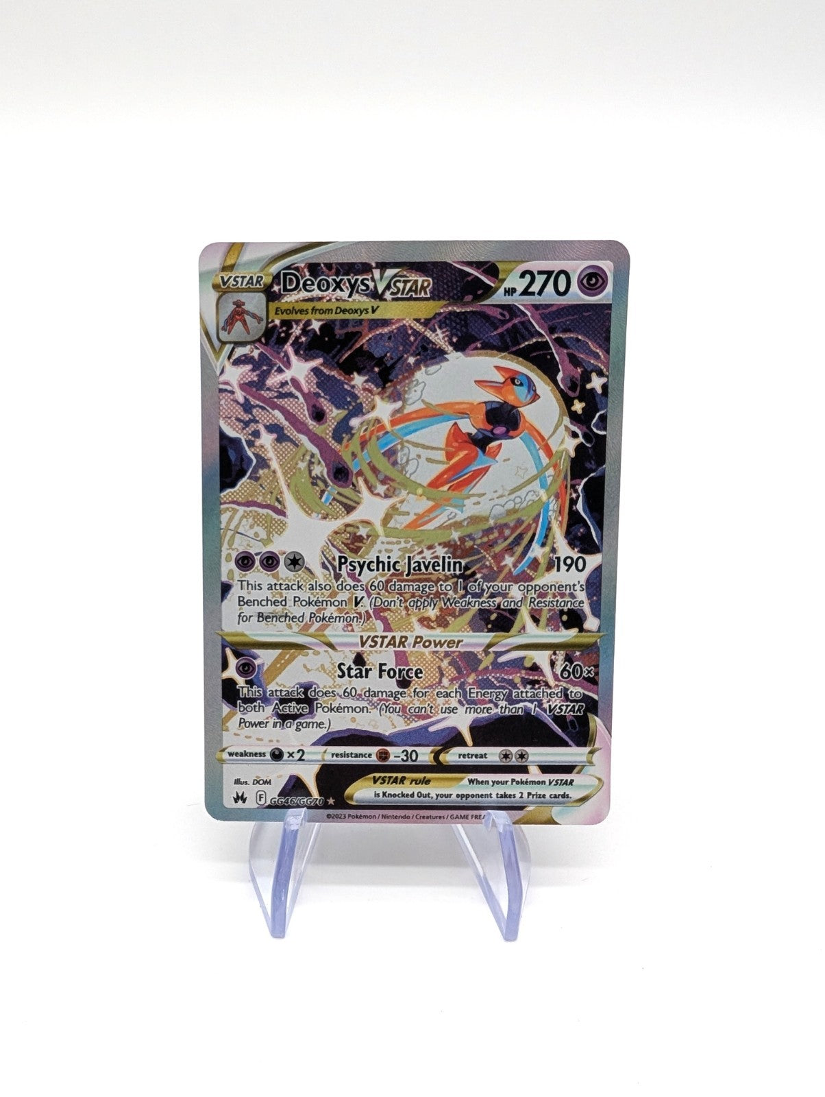 Deoxys VSTAR GG46/GG70 Crown Zenith: Galarian Gallery Holo