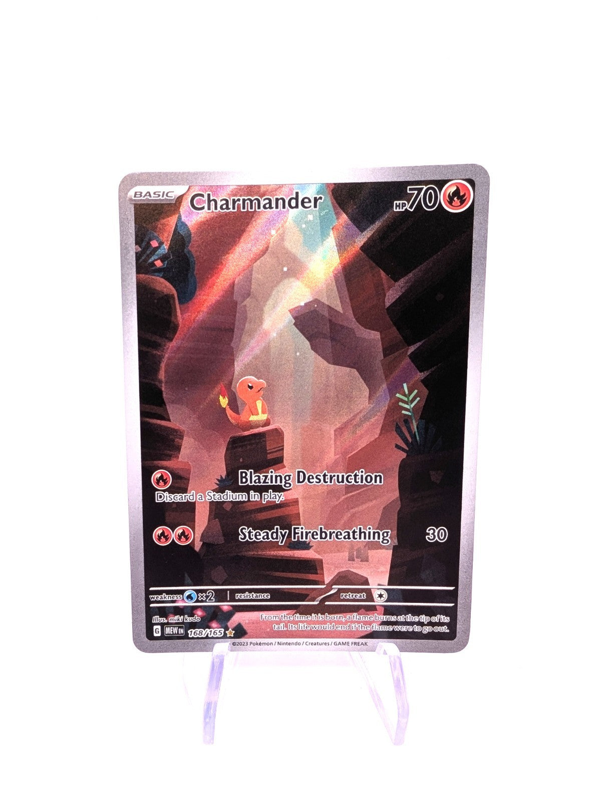 Pokémon TCG Charmander Scarlet Violet-151 168/165 Holo Illustration Rare