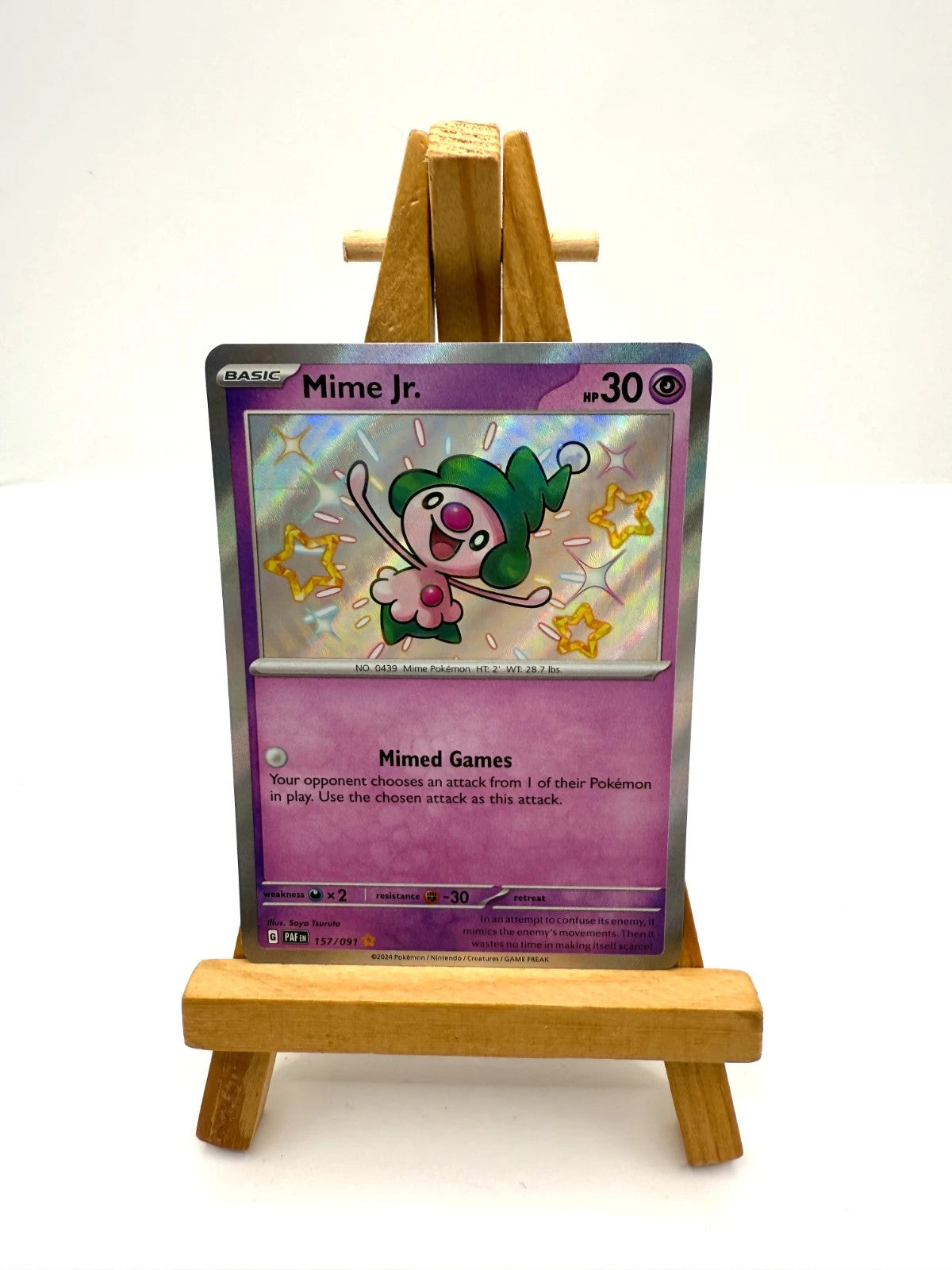 Mime Jr 157/091 - Baby Shiny - Paldean Fates - Near Mint