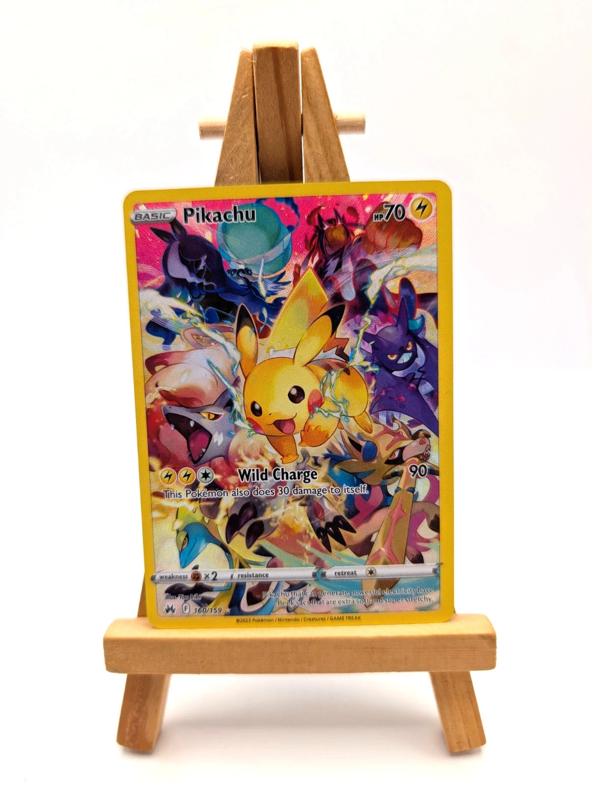 Pokémon TCG Crown Zenith Pikachu Holo Card 160/159 Secret Rare