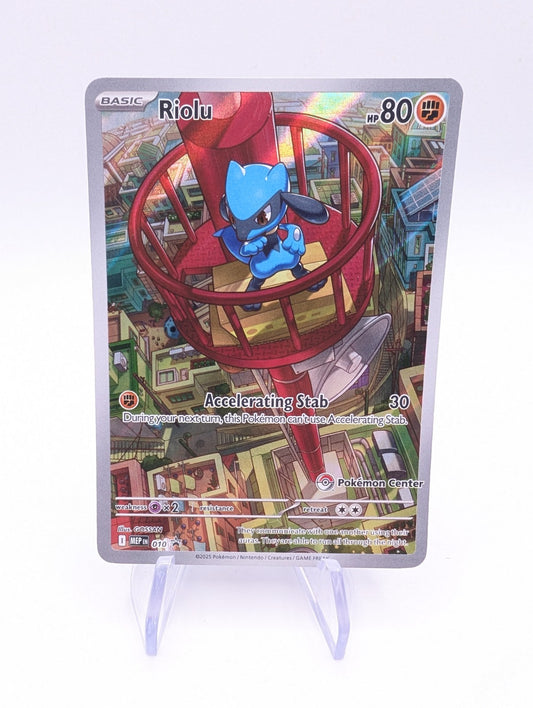 Riolu #10 Pokemon Center Stamp PACK FRESH Mega Evo Promo Black Star NM English