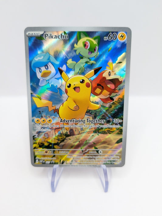 Pokemon Card Pikachu SVP 027 Scarlet & Violet Black Star Promos NM