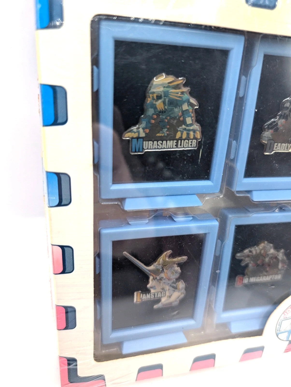 Zoids Genesis Pins Art 4P Set Deadly Kong Murasame Liger Bio MegaRaptor Lanstag