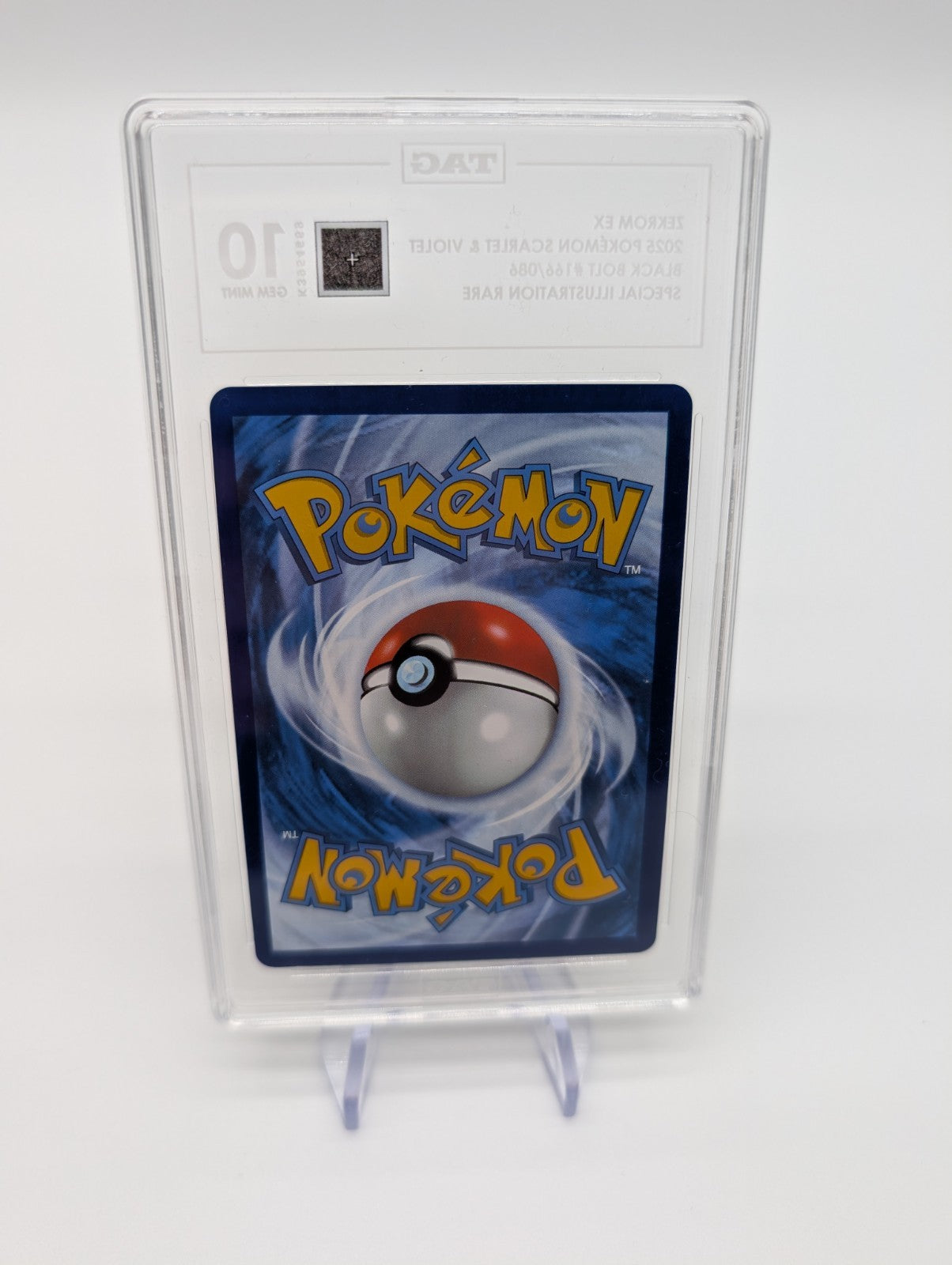 Pokémon TCG Zekrom EX Sir #166/086 Black Bolt TAG 10