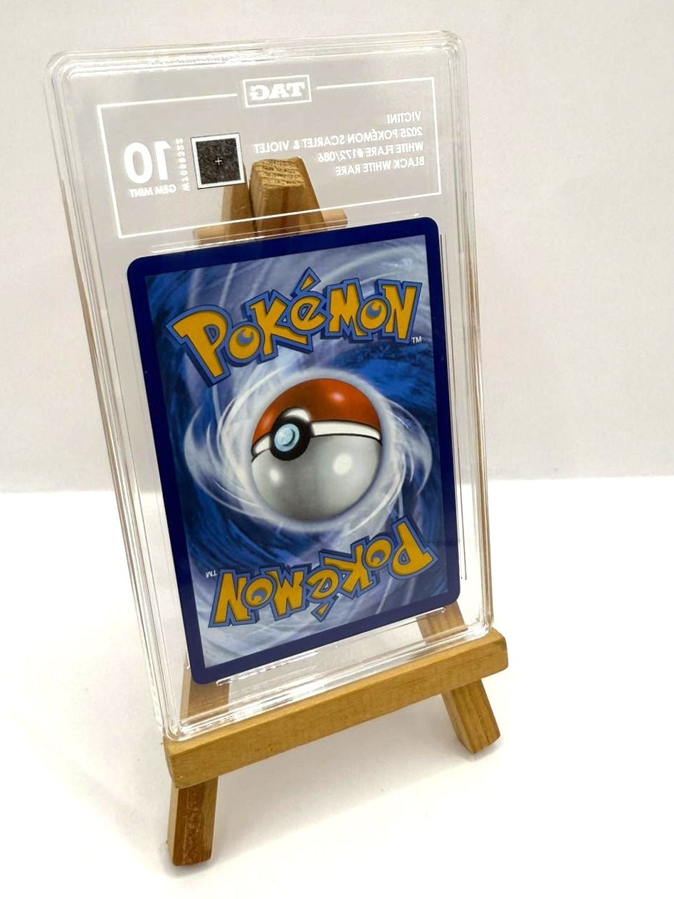 Pokémon TCG Victini Card Monochrome White Flare BWR 172/086 TAG 10