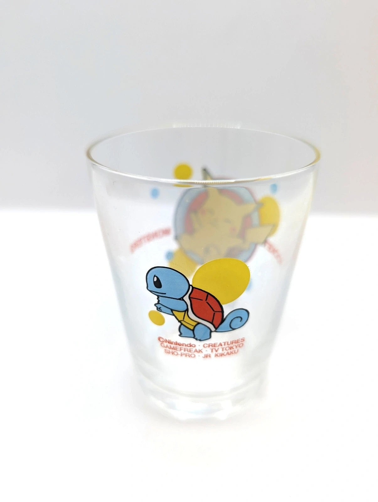 Vintage 1998 Pokémon Nintendo Game Freak Drinking Small Glass