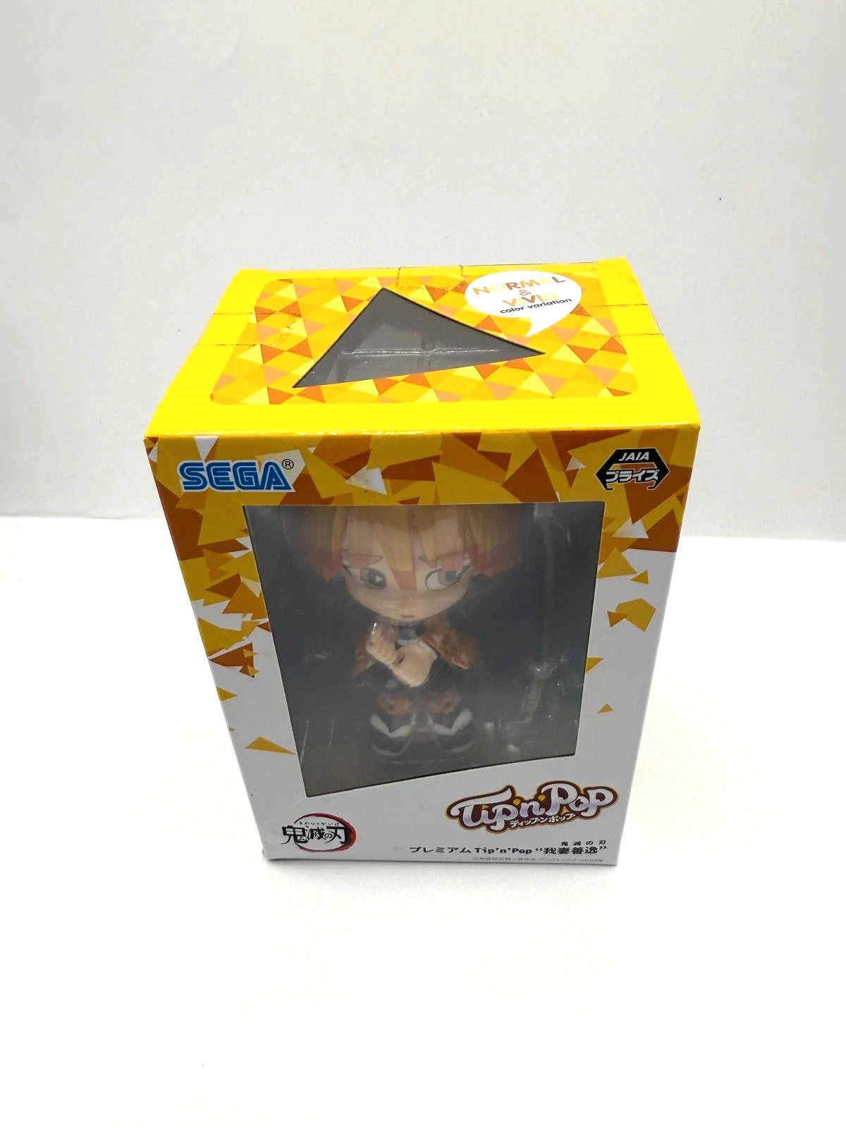 Demon Slayer Zenitsu Agatsuma Tip'n'Pop Figure Normal Color 4.7" 12cm Sega