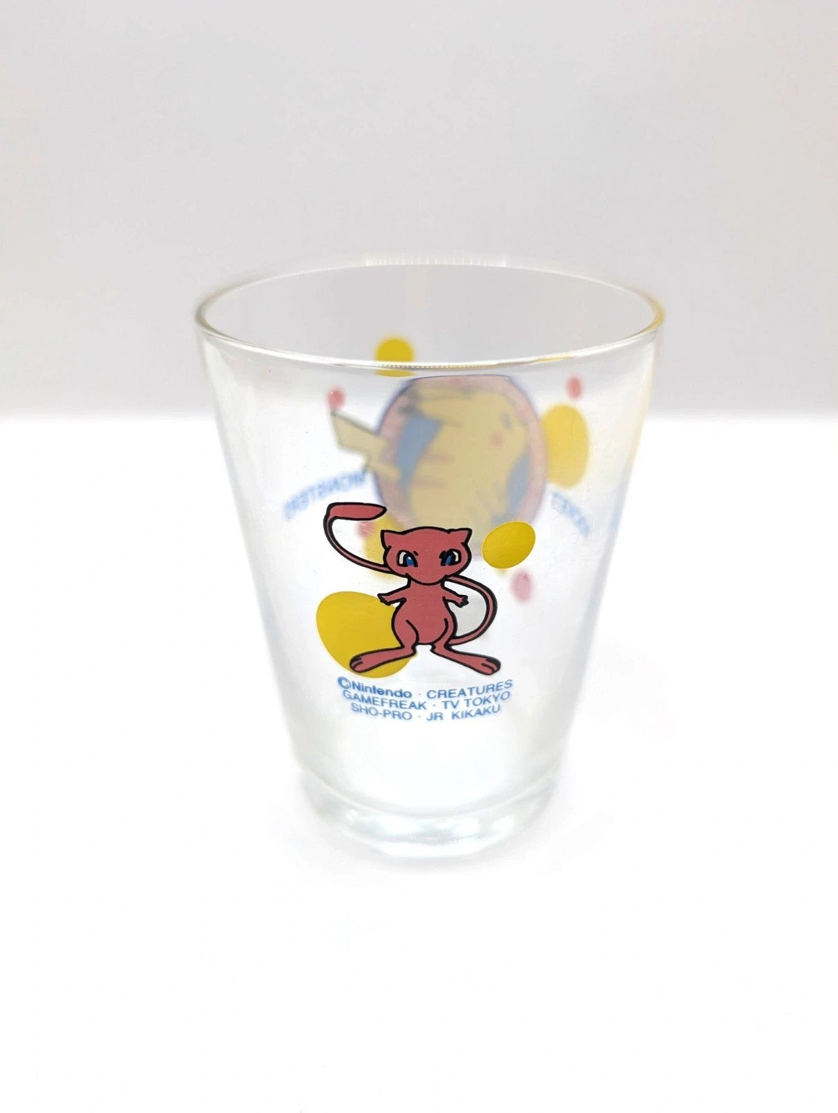 Vintage 1998 Pokémon Nintendo Game Freak Drinking Small Glass