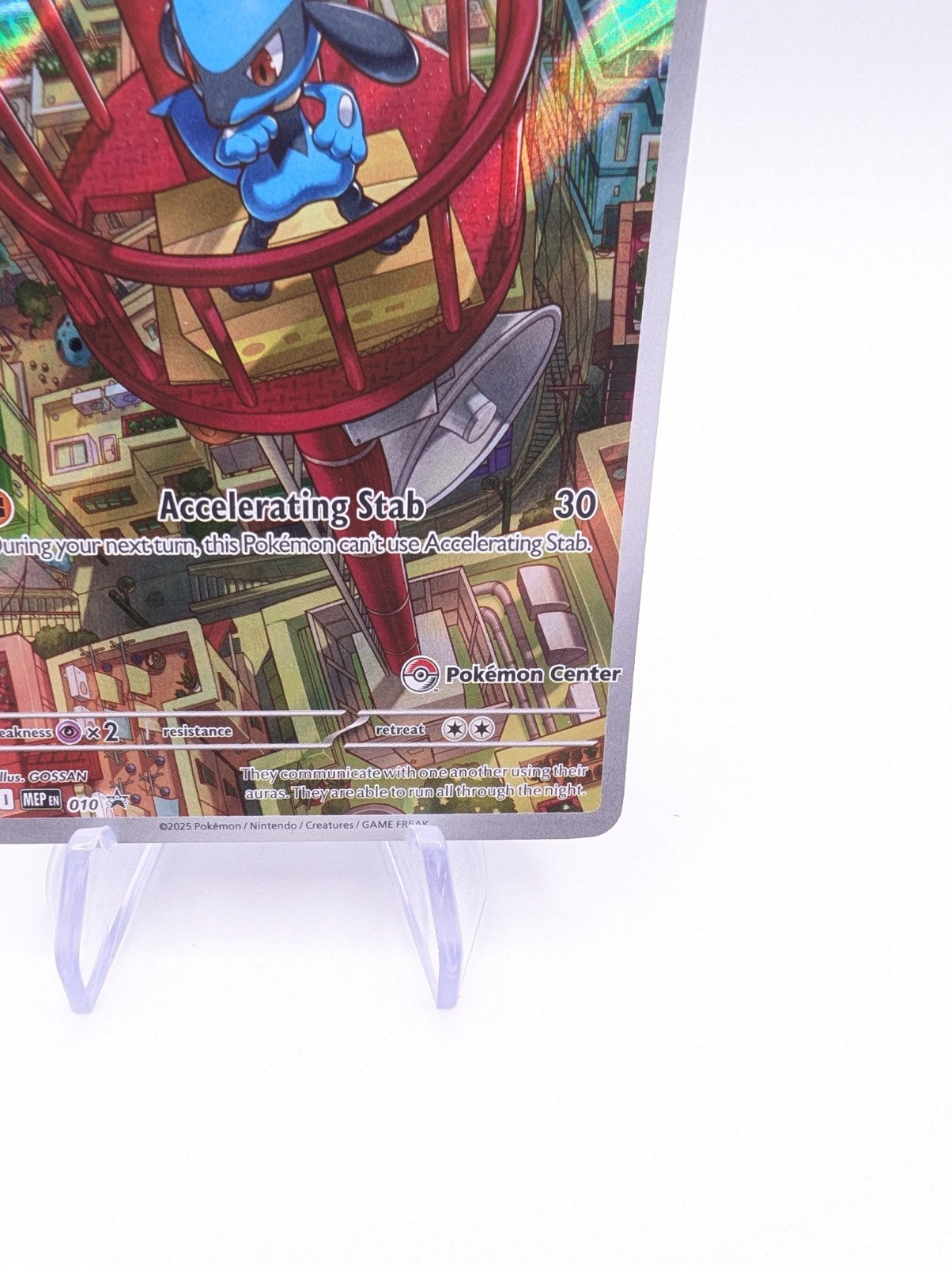 Riolu #10 Pokemon Center Stamp PACK FRESH Mega Evo Promo Black Star NM English