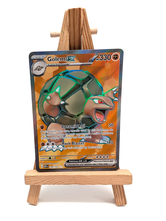 Golem ex 189/165 Scarlet & Violet Pokemon 151 Full Art Pokemon Card