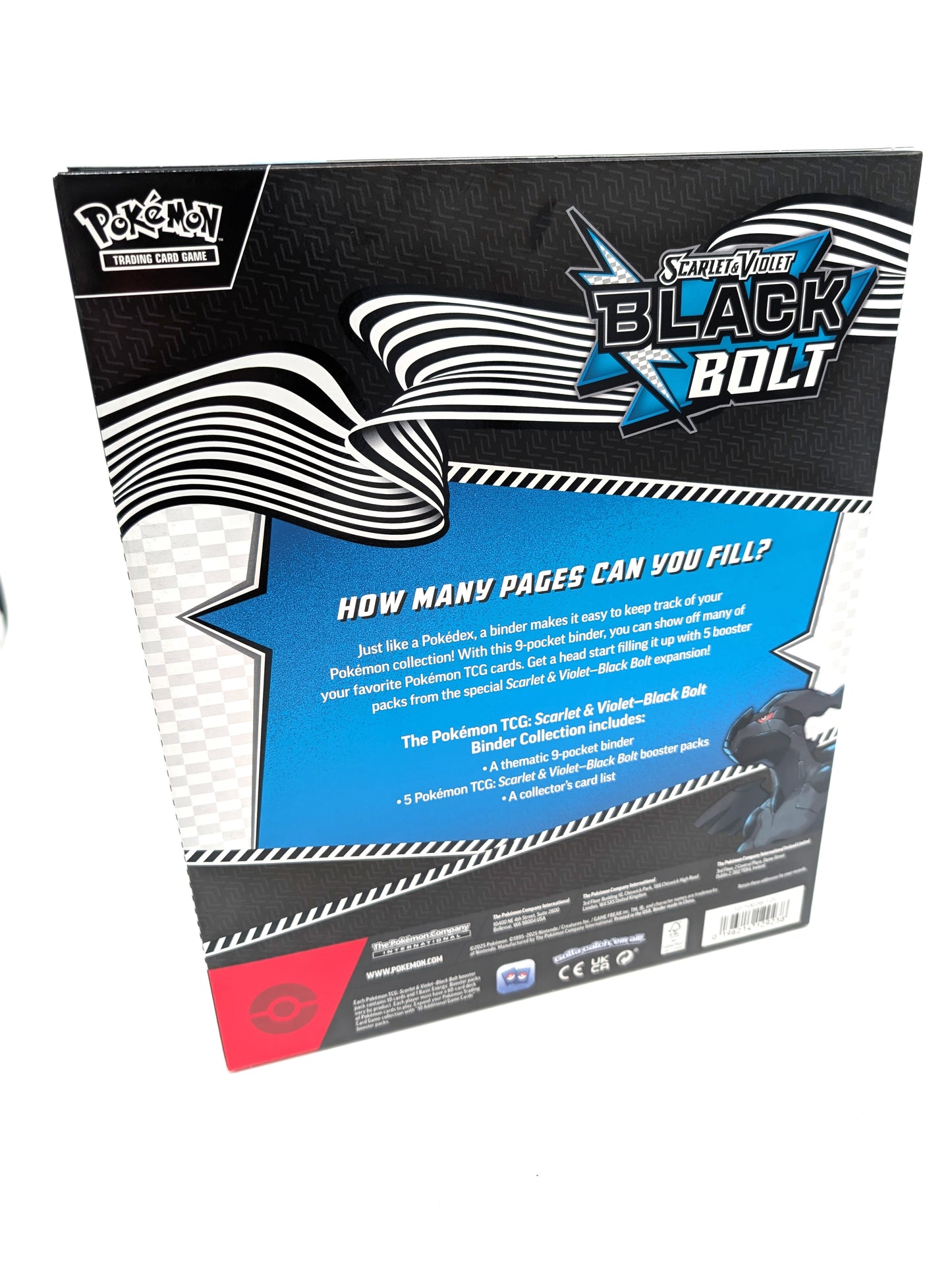 Pokemon TCG Scarlet & Violet Black Bolt Binder Collection New & Sealed Inhand