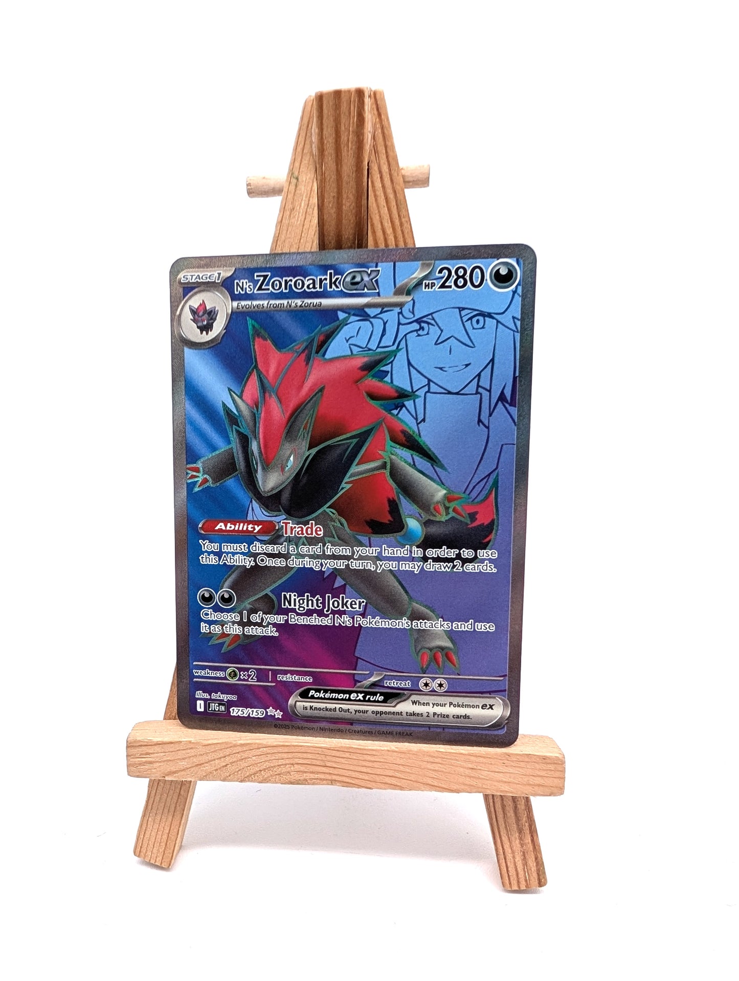 Pokémon TCG N's Zoroark EX Journey Together Ultra Rare Card 175/159
