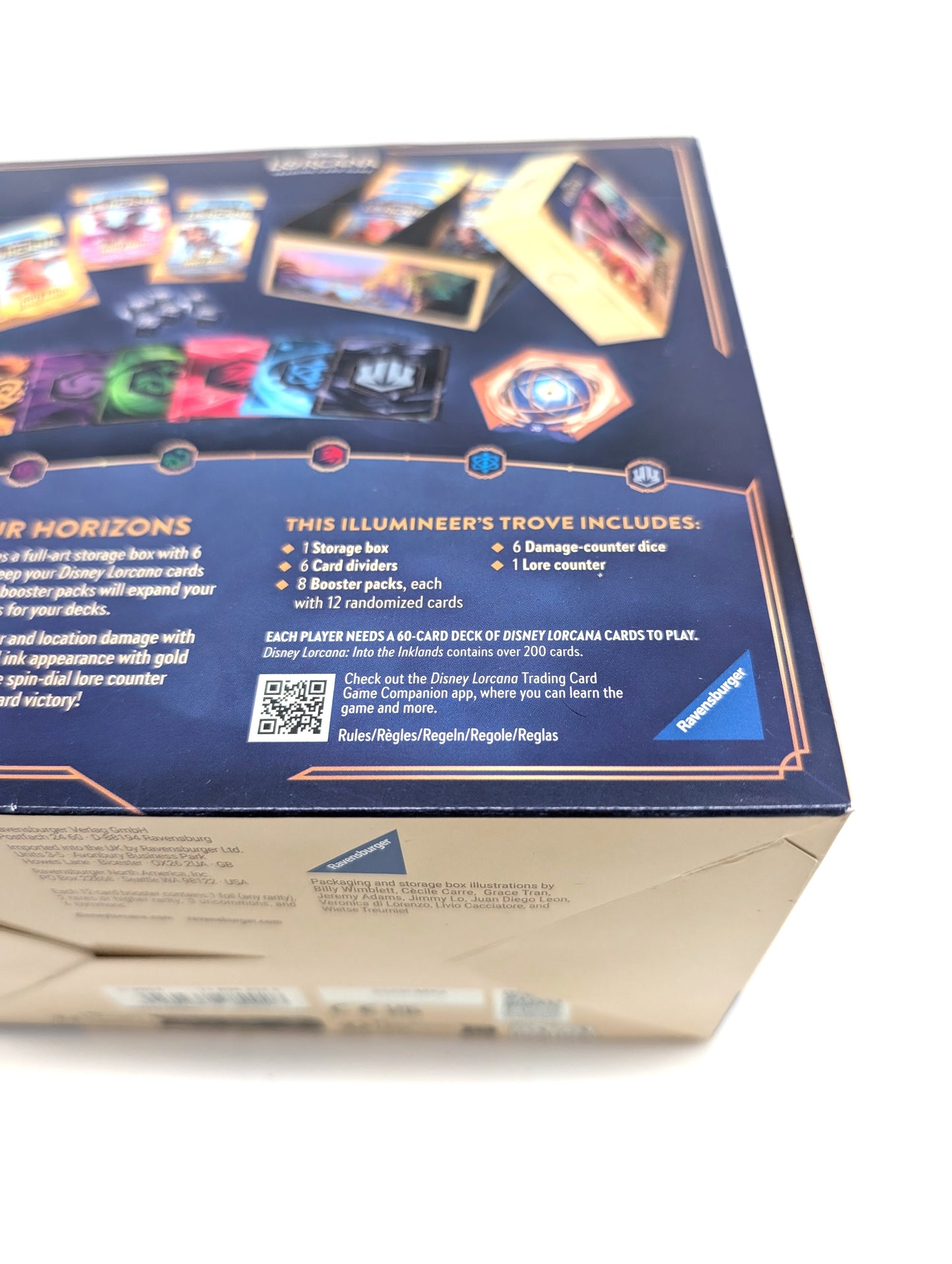 Disney Lorcana Into The Inklands Illumineer's Trove with 8 Booster Packs. Sealed