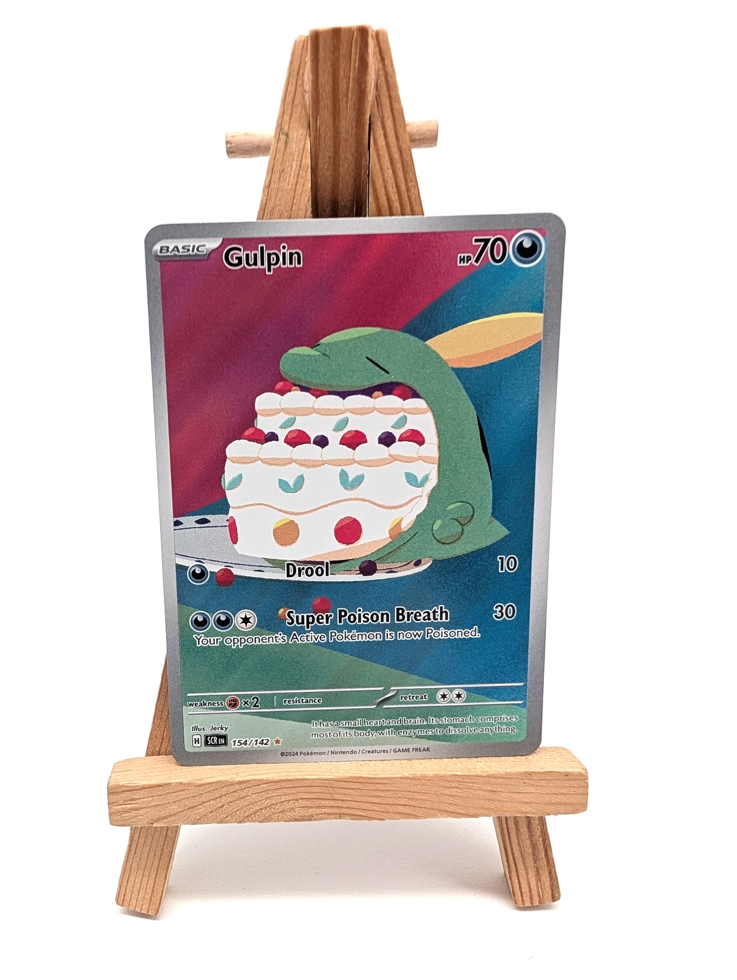 Pokemon Card Gulpin 154/142 Stellar Crown Illustration