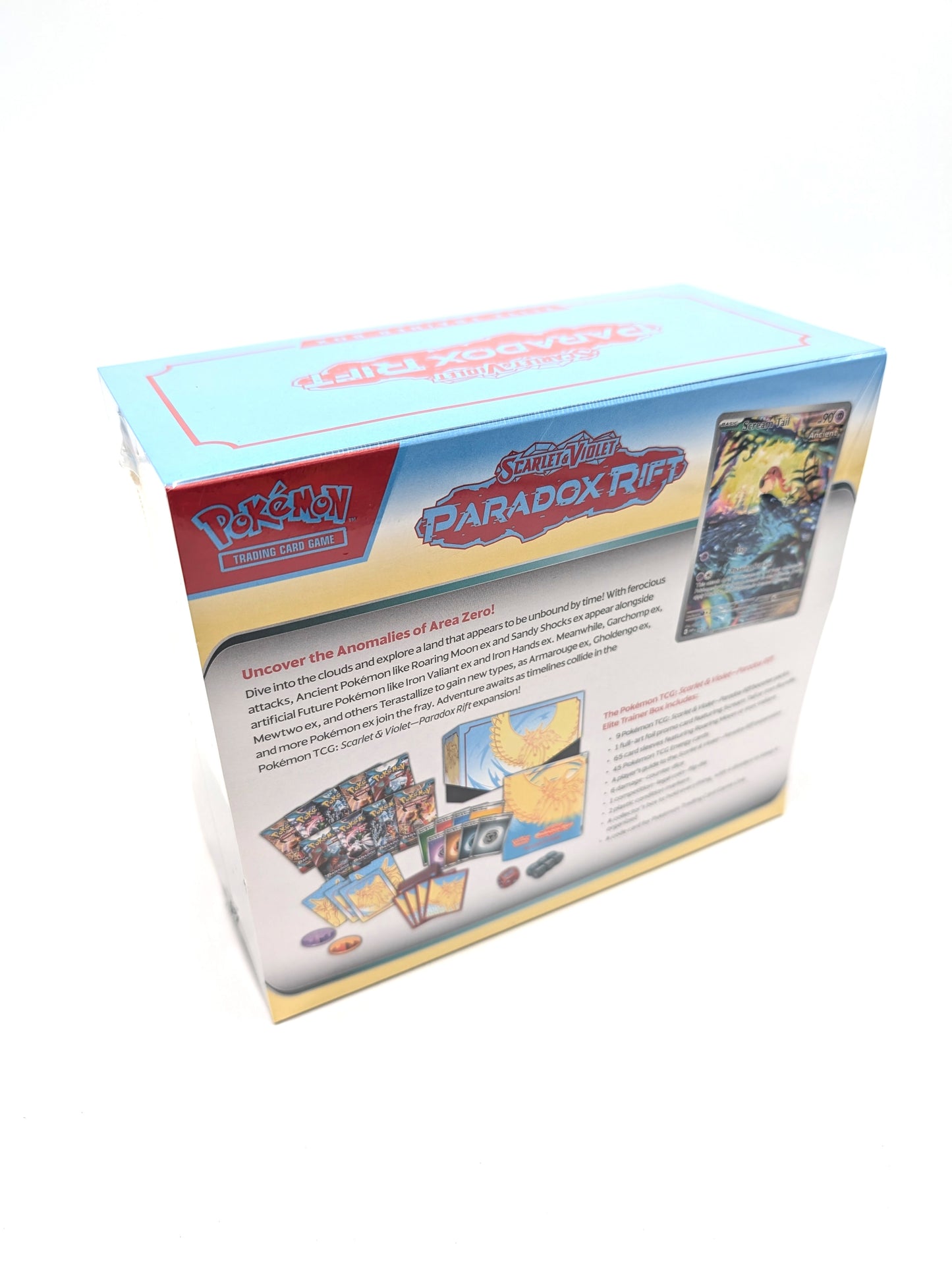 Pokémon TCG: Scarlet & Violet—Paradox Rift Elite Trainer Box - Roaring Moon (9 Booster Packs, 1 Full-Art Foil Card & Premium Accessories)