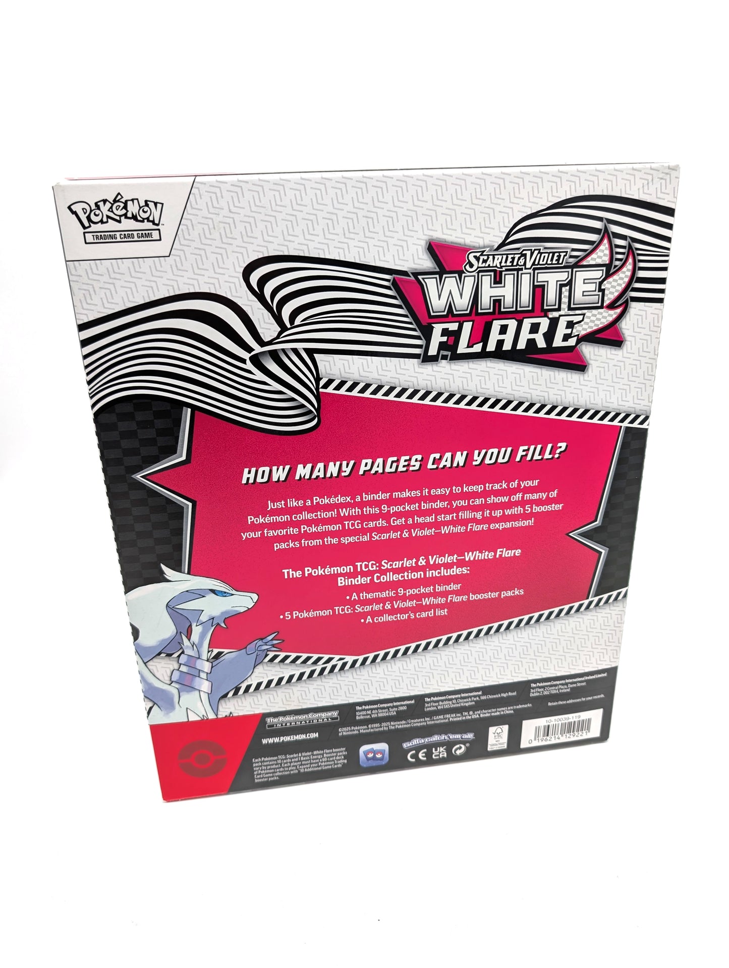Pokemon TCG Scarlet & Violet White Flare Binder Collection New & Sealed Inhand