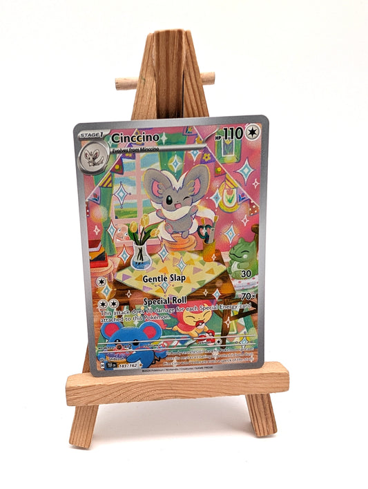 Pokémon TCG Cinccino Temporal Forces Holo Illustration Card 183/162