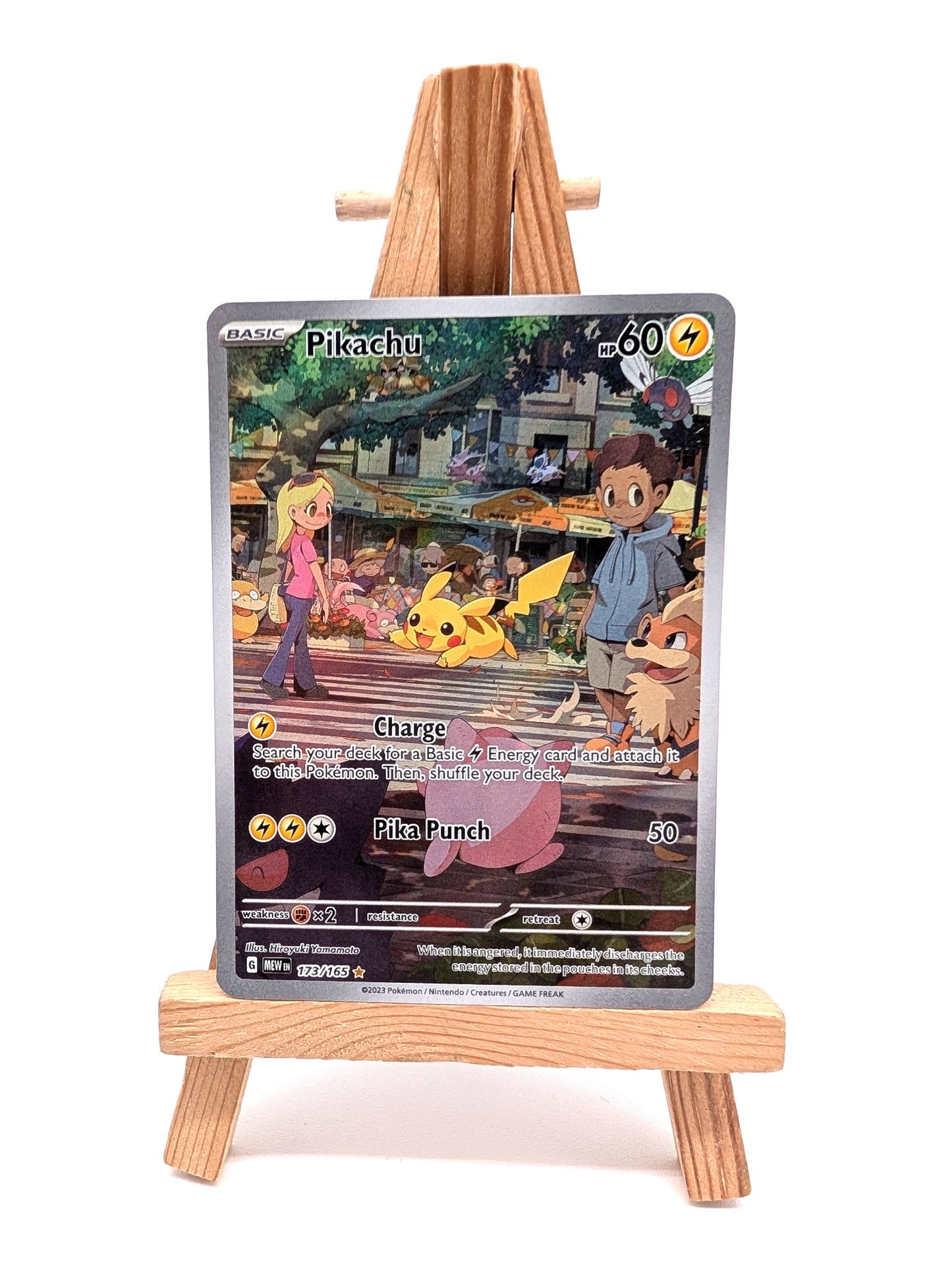 Pikachu 173/165 Illustration Rare Scarlet Violet 151 Pokemon