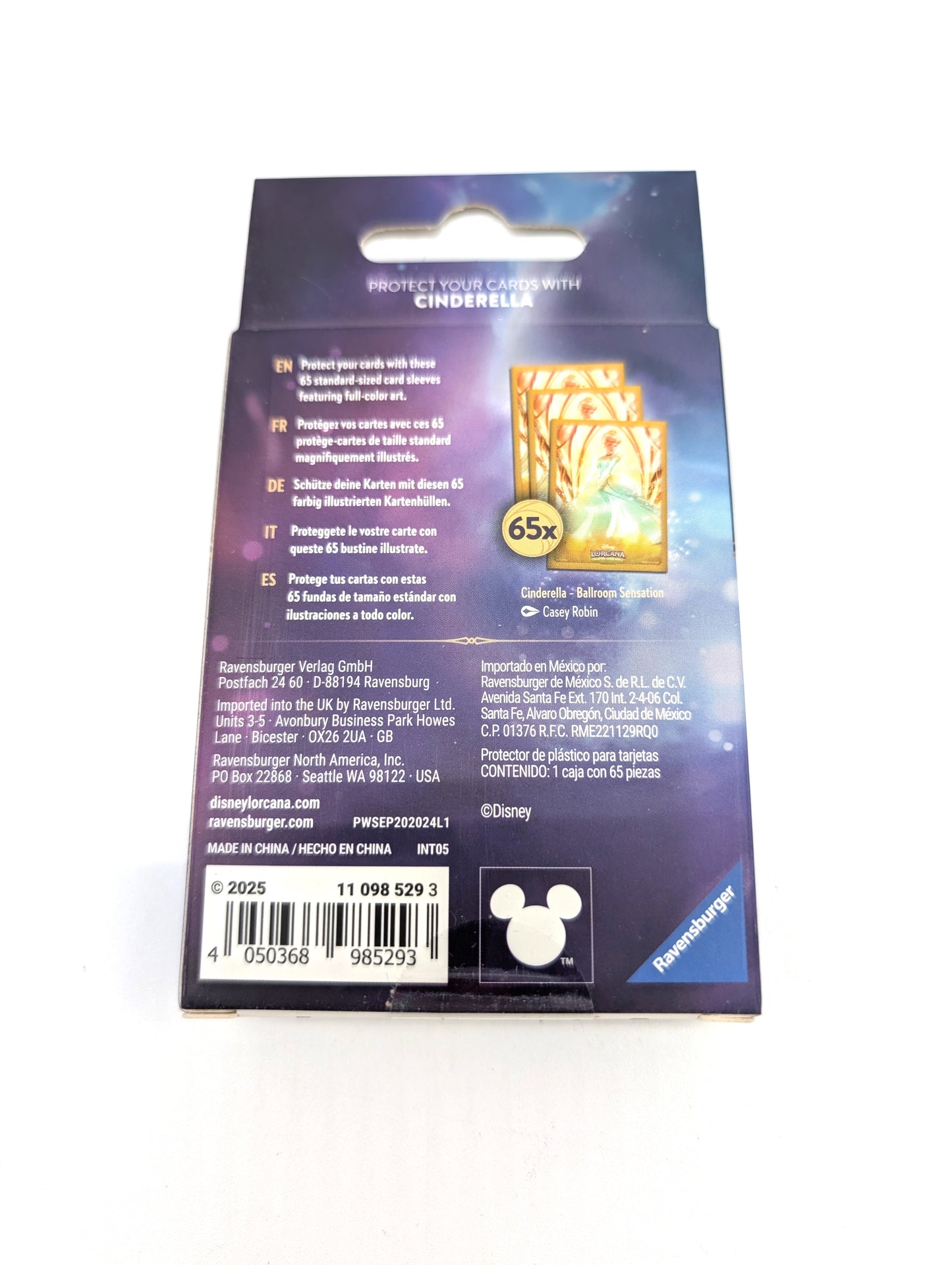 Disney Lorcana: Archazia's Island Card Sleeves - Cinderella (65)