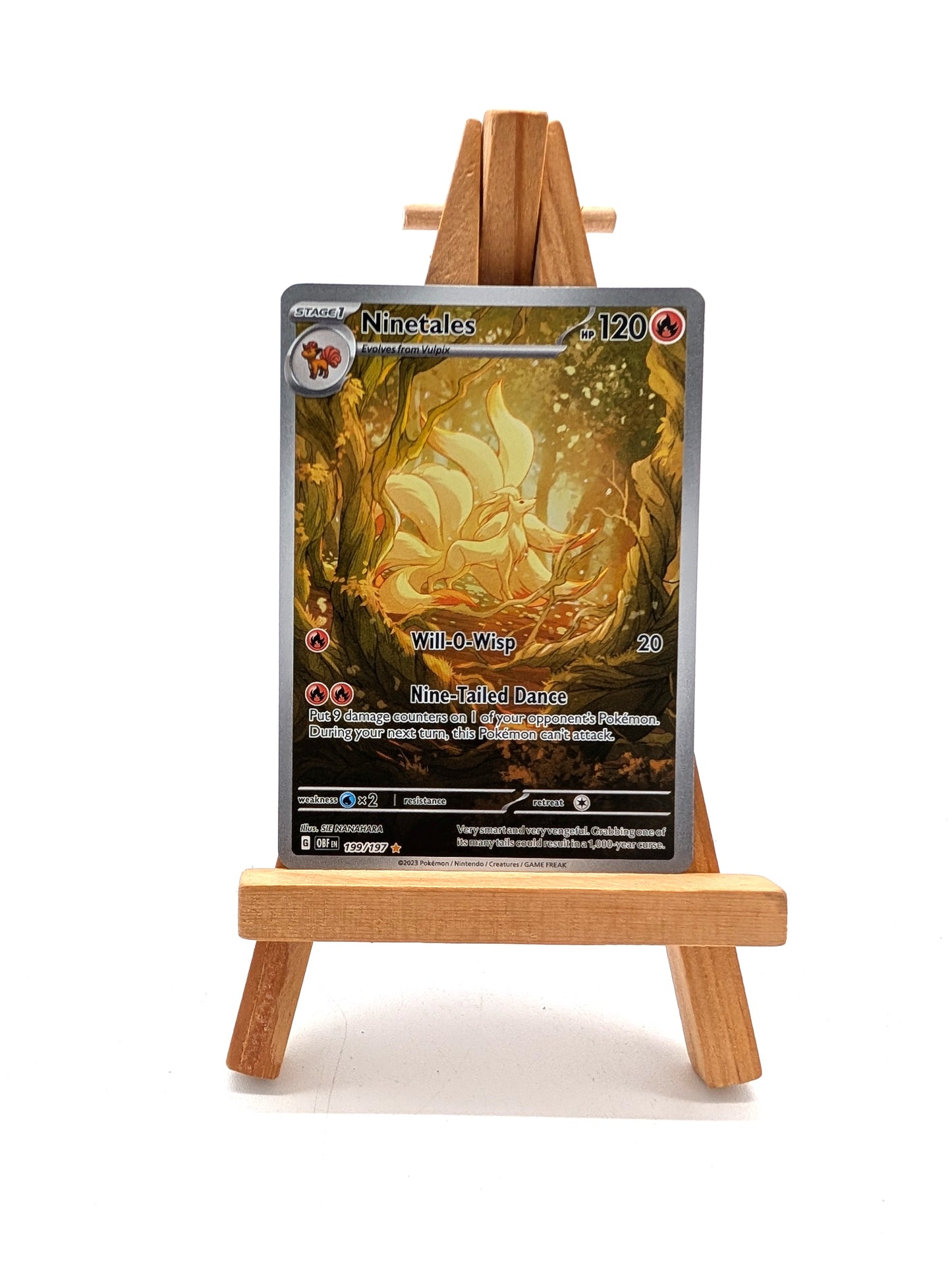 Ninetales - 199/197 Obsidian Flames (Pokemon) Full Art Illustration Rare