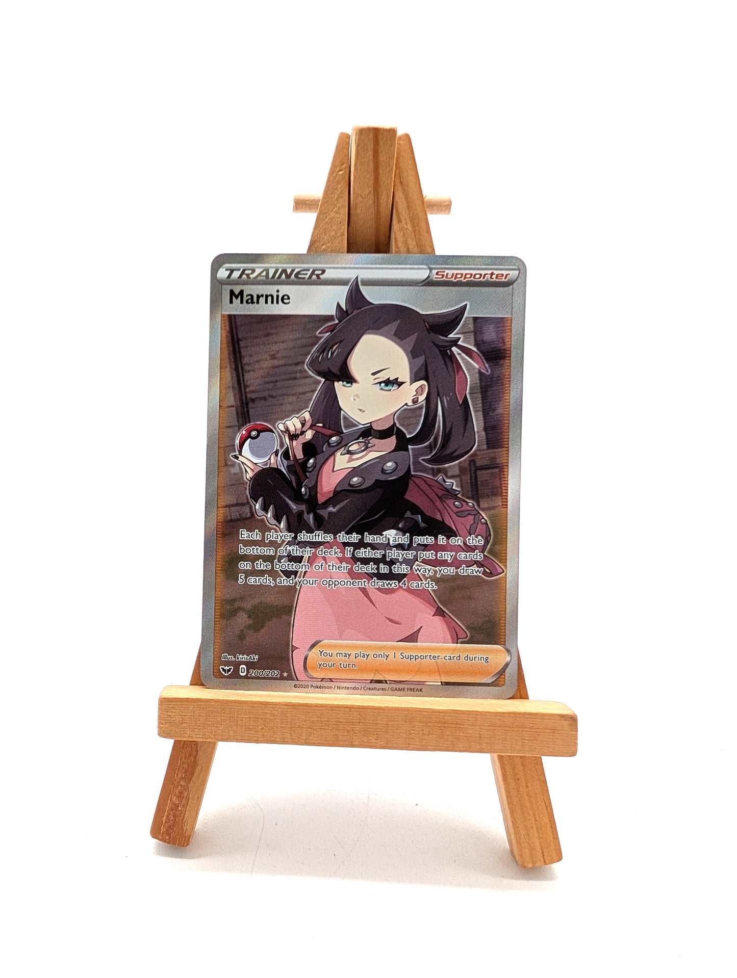 Marnie Full Art Trainer Sword & Shield Base Set 200/202 Pokemon Card