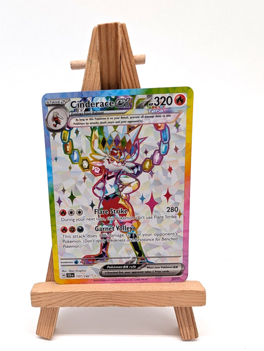 Cinderace EX 157/142 Full Art Stellar Crown Pokemon