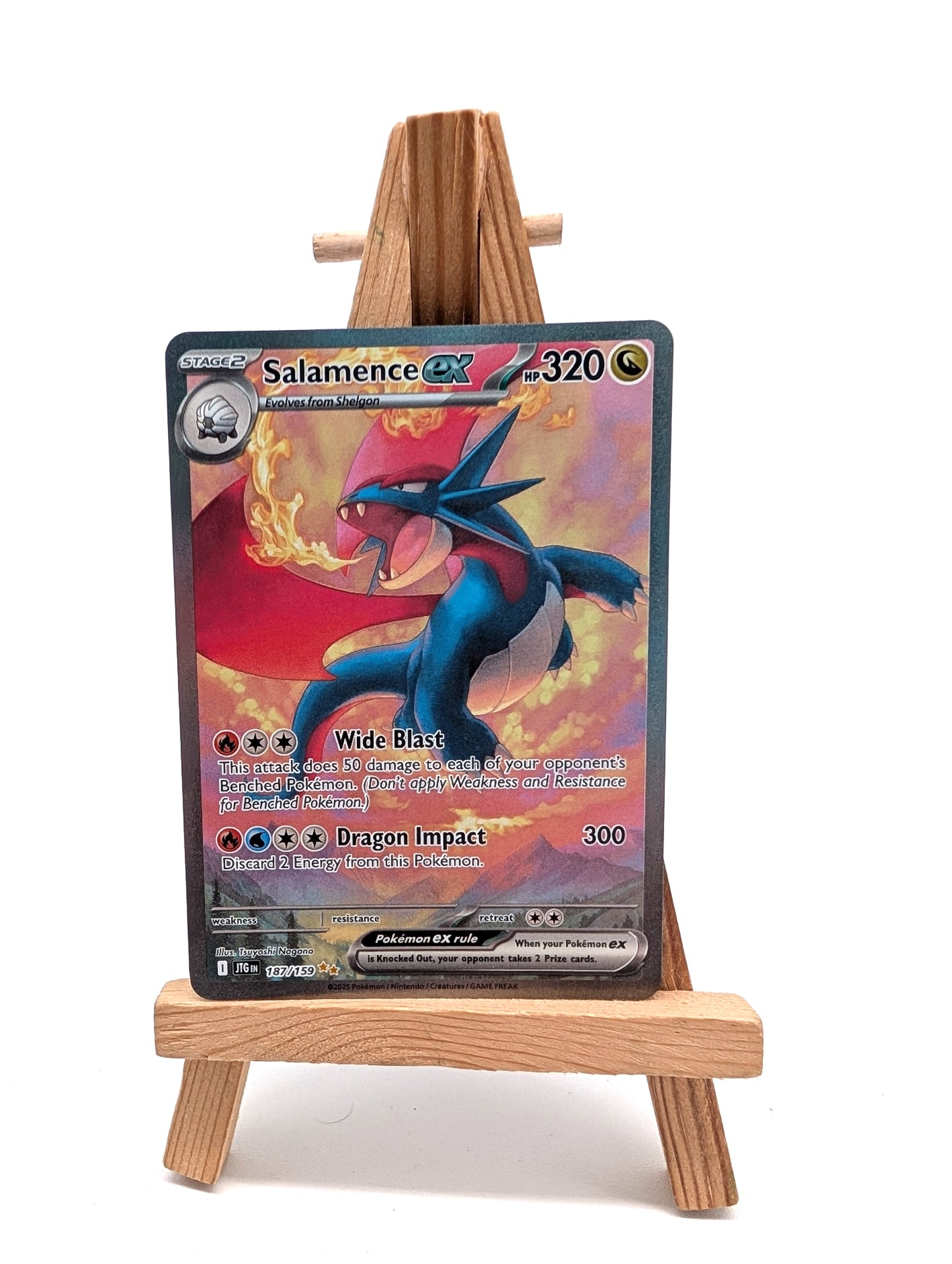 Pokémon TCG Salamence EX Journey Together Card 187/159