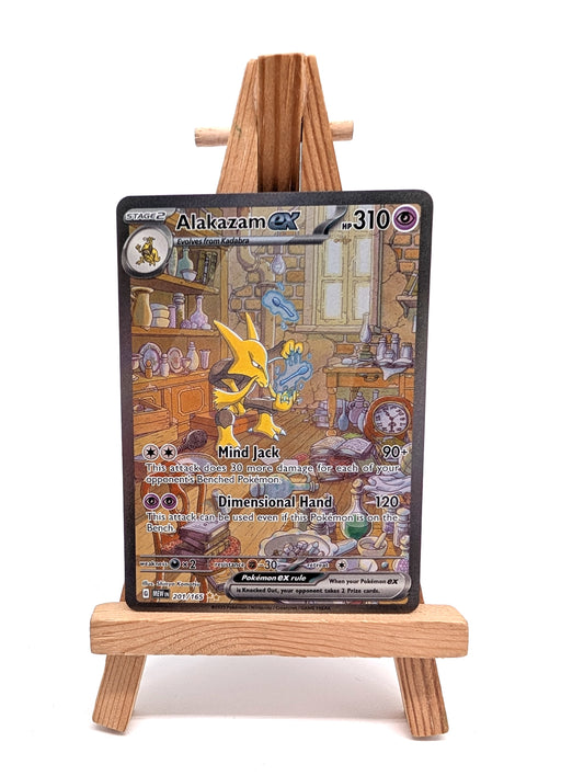 Pokémon Alakazam EX TCG Scarlet & Violet 151 Card 201/165 Special Illustration