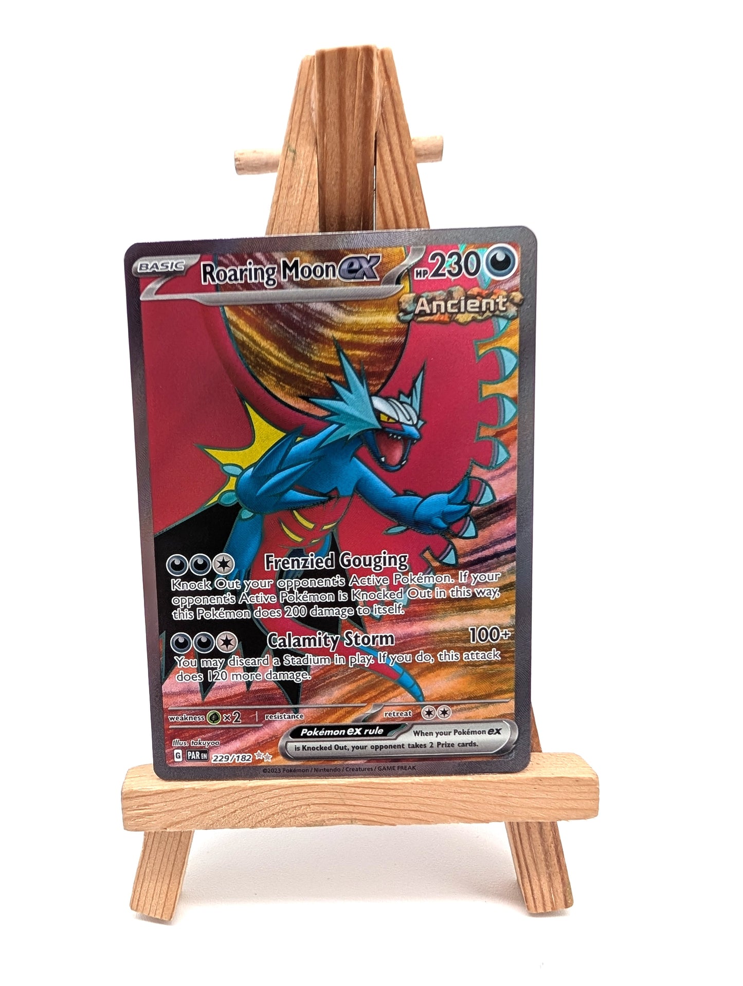 Roaring Moon EX Full Art - 229/182 - Paradox Rift Pokemon Card