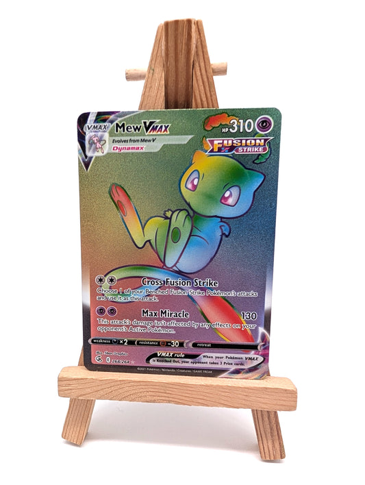 Mew VMAX 268/264 Secret Rainbow Rare Fusion Strike Holo Pokémon Card