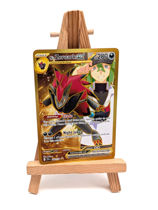 N's Zoroark Ex 189/159 Journey Together Gold Full Art Pokemon Card