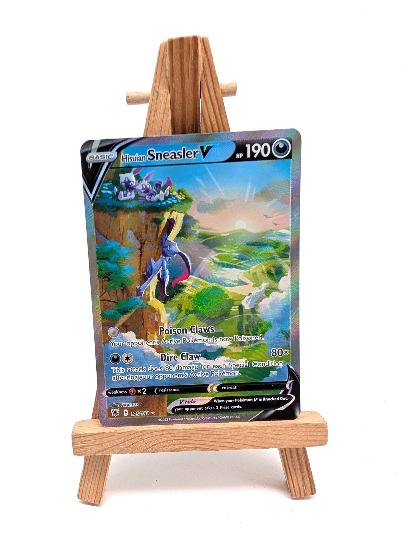 Hisuian Sneasler V 175/189 Alternate Full Art Pokémon Card Astral Radiance