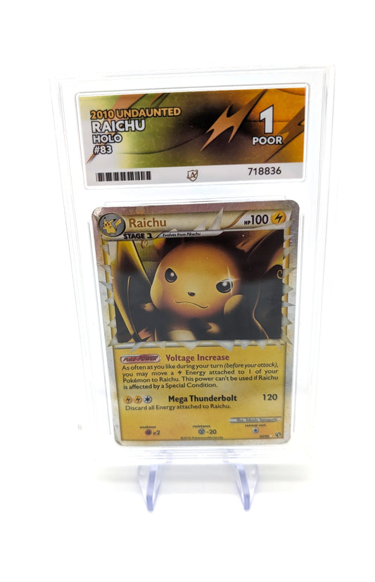 Pokémon Raichu Prime Holo - 83/9 - 2010 English Ace Grading 1