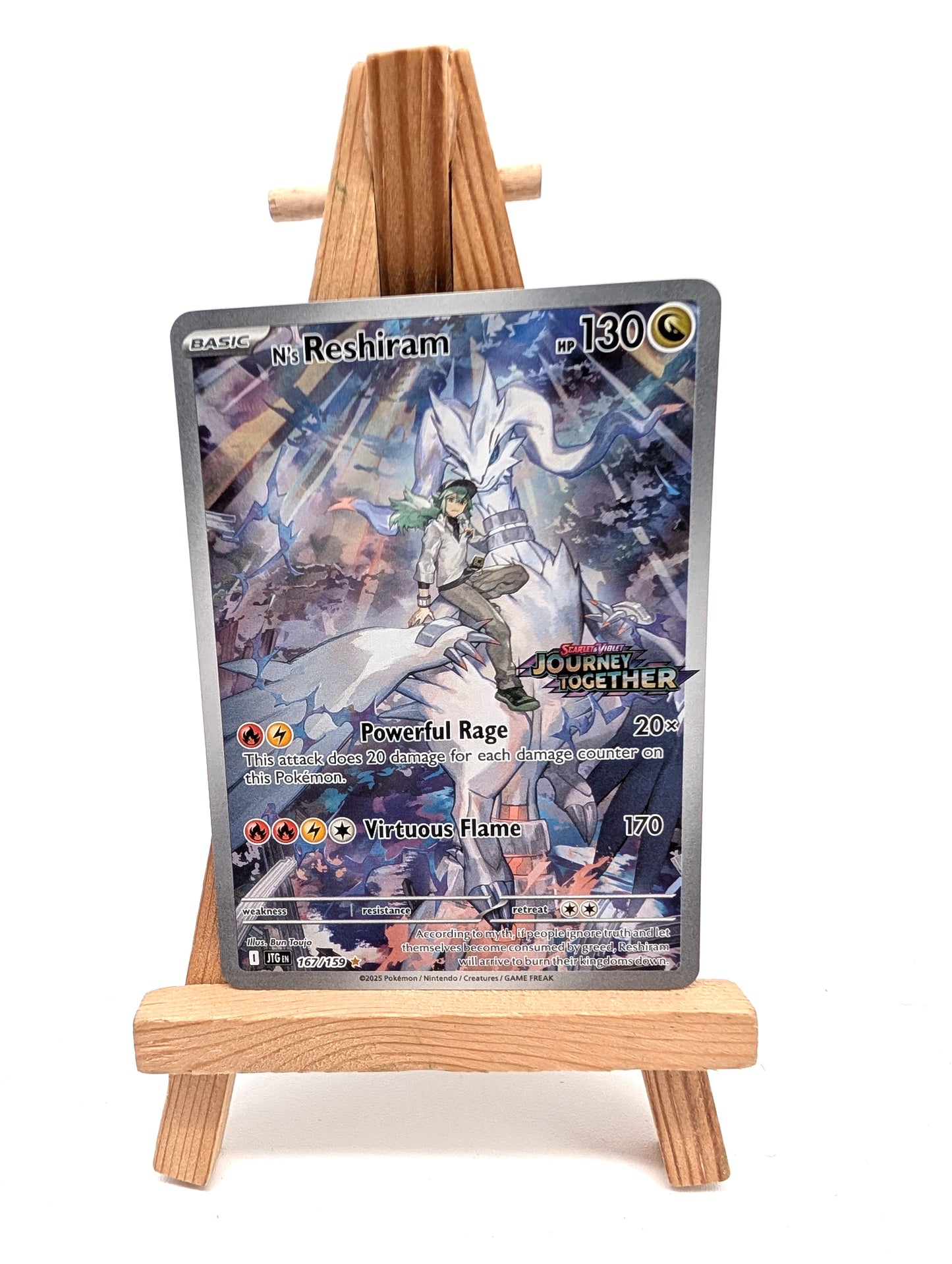 Pokémon N’s Reshiram 167/159 - Promo Stamped SV - Journey Together