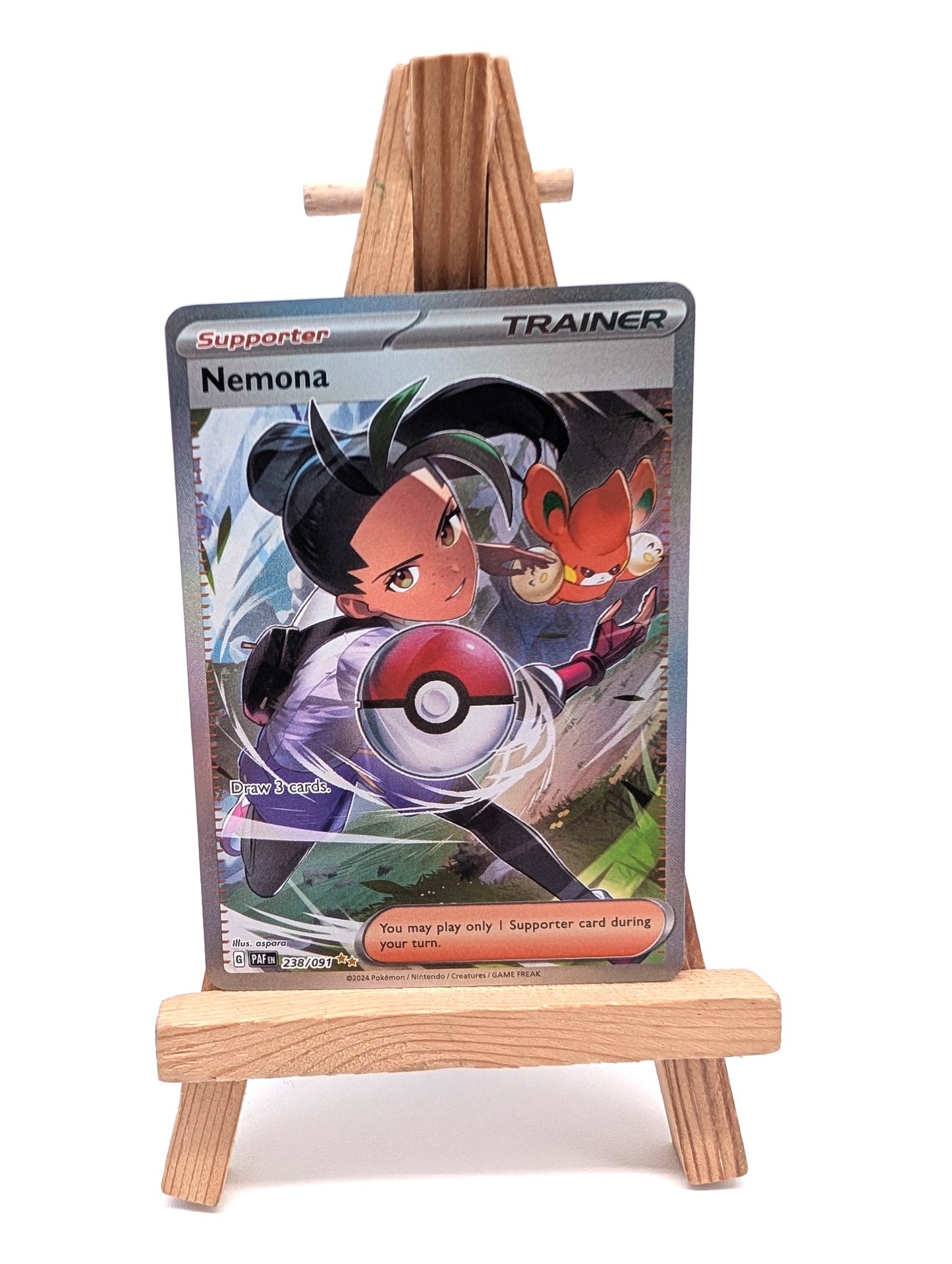 Pokémon Nemona Scarlet & Violet Paldean Fates Holo Card 238/091