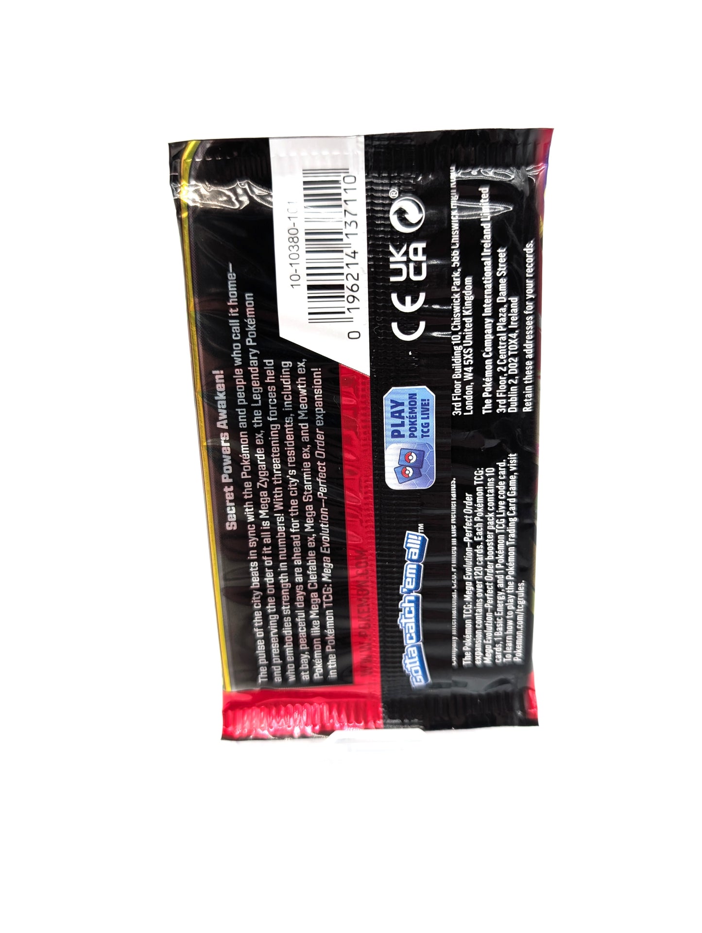 Pokémon Mega Evolution Perfect Order Booster Pack New and Sealed
