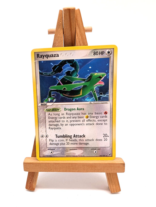 Pokemon TCG Rayquaza Holo Rare EX Deoxys 2005 Card 22/107