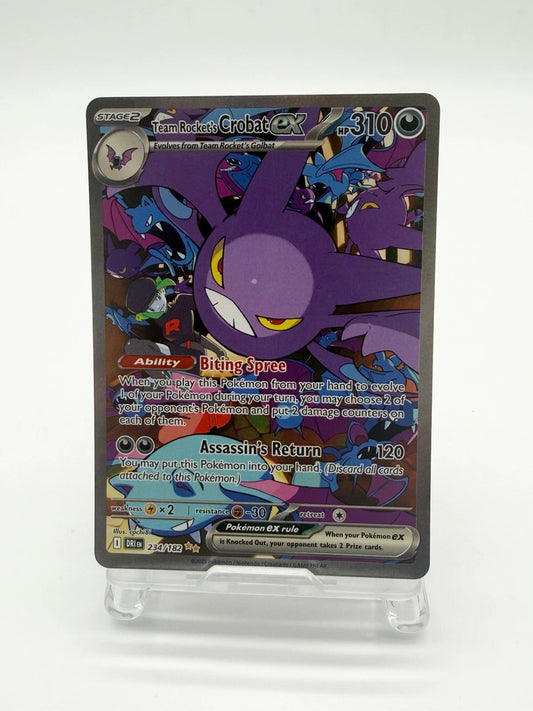 Pokémon TCG Team Rockets Crobat EX Card 234/182 Destined Rivals NM