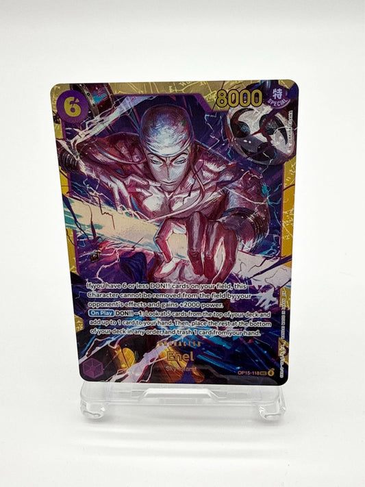 One Piece CCG Enel OP15-118 SEC - English - NM