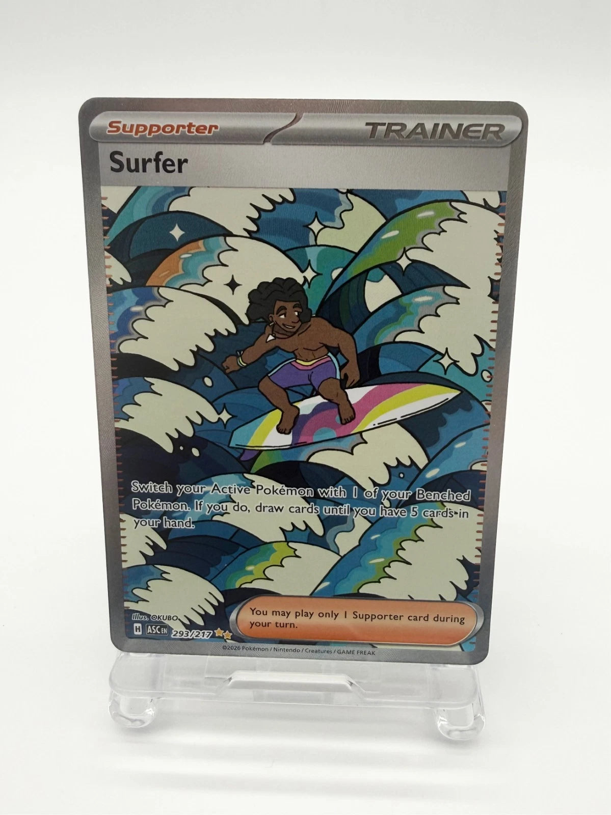 Pokemon Ascended Heros Surfer 293/217 NM