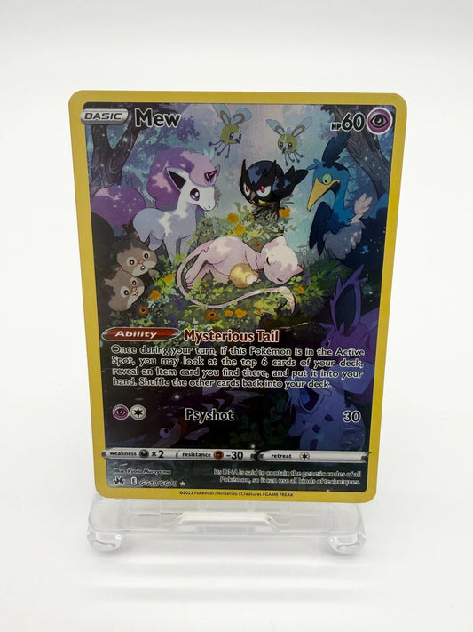 Pokémon Mew TCG Crown Zenith Holo Card Galarian Gallery GG10/GG70