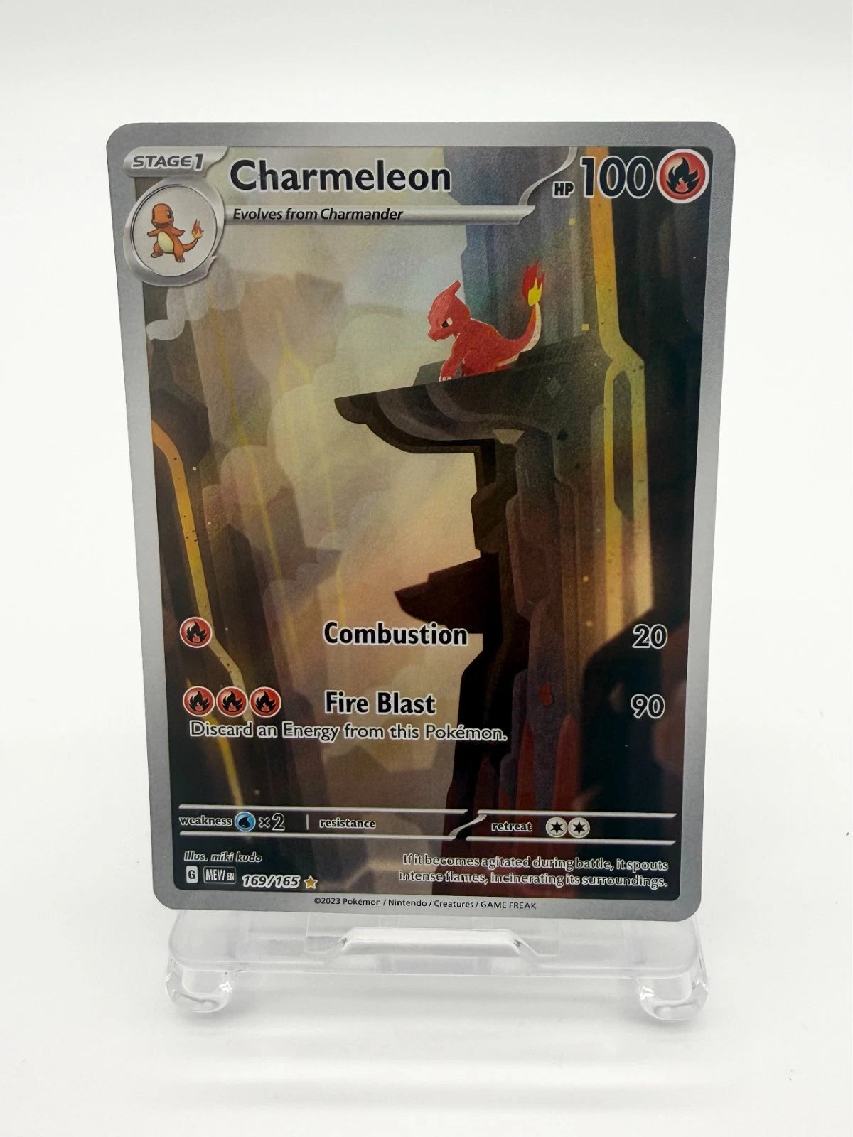 Charmeleon Holo Pokemon Card 169/165 Scarlet & Violet NM